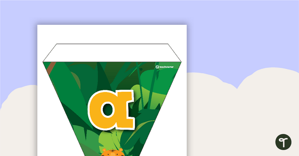 Terrific Tigers - Letters and Number Pennant Banner teaching resource