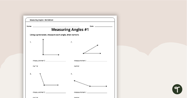 Measuring Angles - Worksheets teaching resource