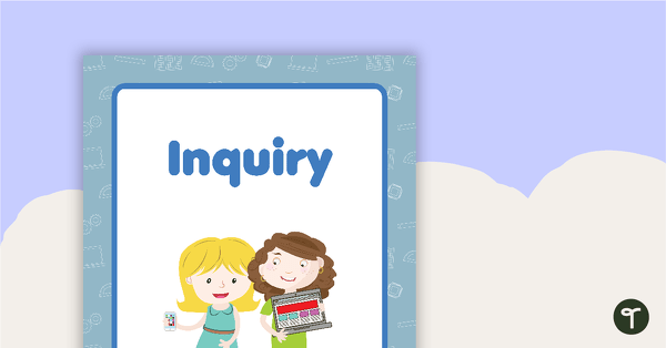 Inquiry Book Cover teaching resource
