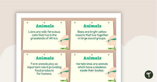 Preview image for Informative Paragraph Starters - Topic Sentence Cards - teaching resource