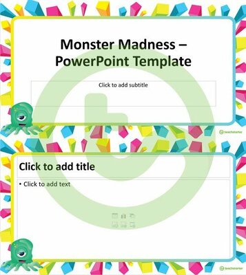 Go to Monster Madness – PowerPoint Template teaching resource