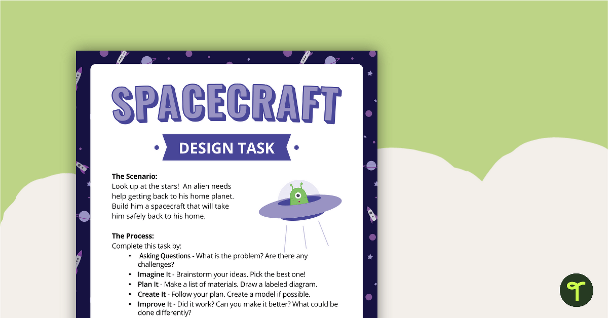 Spacecraft Design Task teaching resource