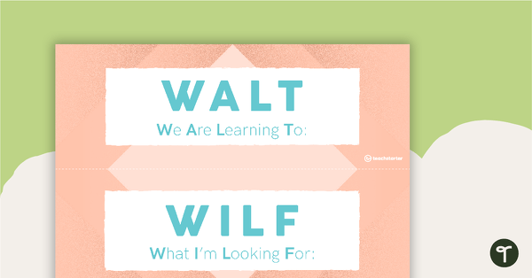 Go to Learning Goal Slips for Whiteboard - Geometric teaching resource