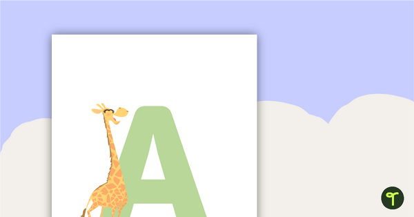 Go to Giraffes - Letter, Number and Punctuation Set teaching resource