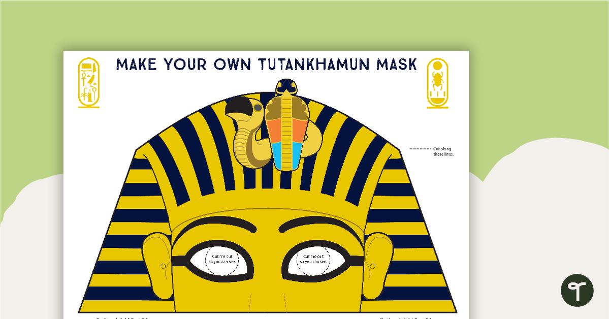 Make Your Own King Tutankhamun Mask teaching resource