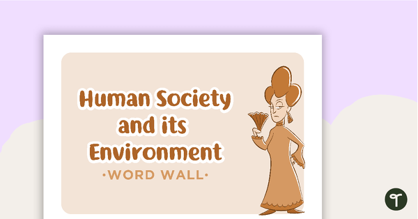 Learning Areas - Word Wall - Human Society and its Environment teaching resource