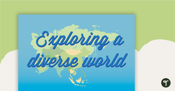 Go to Exploring a Diverse World - Geography Word Wall Vocabulary teaching resource