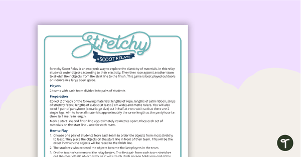 Stretchy Scoot Relay teaching resource