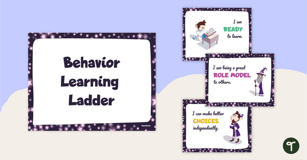 Behavior Learning Ladder - Vertical Chart teaching resource