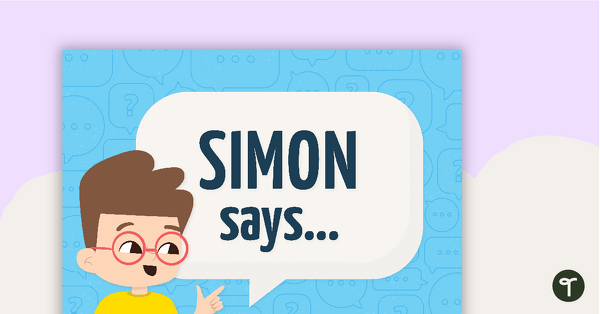 "Simon Says" Instruction Cards teaching resource