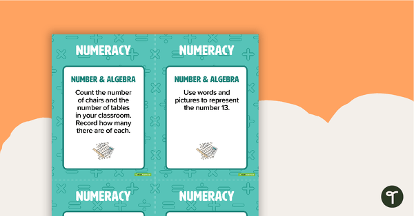 Fast Finisher Numeracy Task Cards - Reception teaching resource