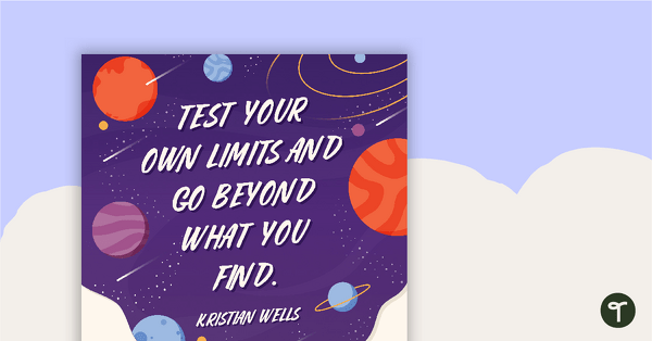 Test Your Own Limits... - Motivational Poster teaching resource