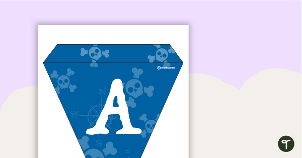 Preview image for Pirates - Letters and Numbers Pennant Banner - teaching resource