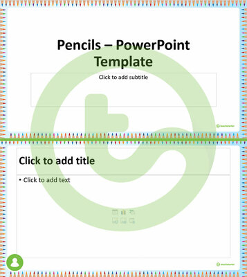 Go to Pencils – PowerPoint Template teaching resource
