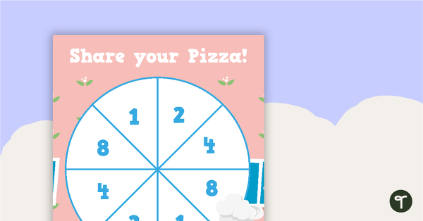 Fractions Pizza Game - Lower Grades teaching resource