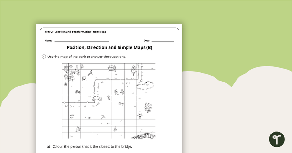 Location and Transformation Worksheets - Year 2 teaching resource