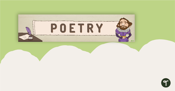 Go to Poetry Display Banner teaching resource