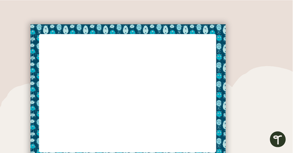Go to Monster Pattern - Landscape Page Border teaching resource