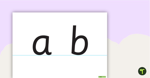Preview image for Large Handwriting Charts - Lower Case - teaching resource