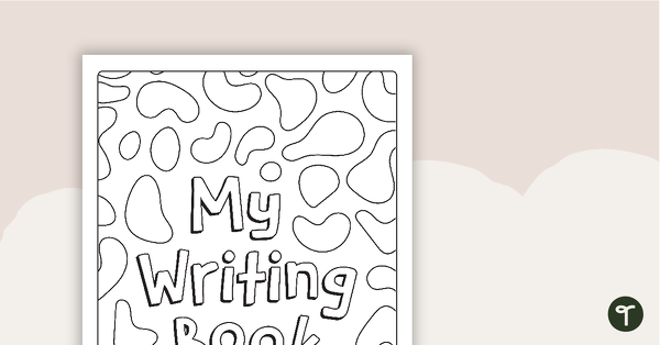 'My Writing Book' Book Cover teaching resource