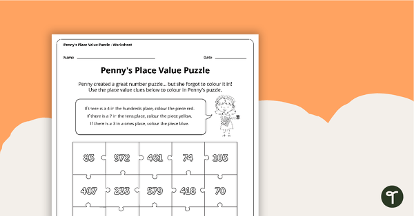 Go to Penny's Place Value Puzzle teaching resource