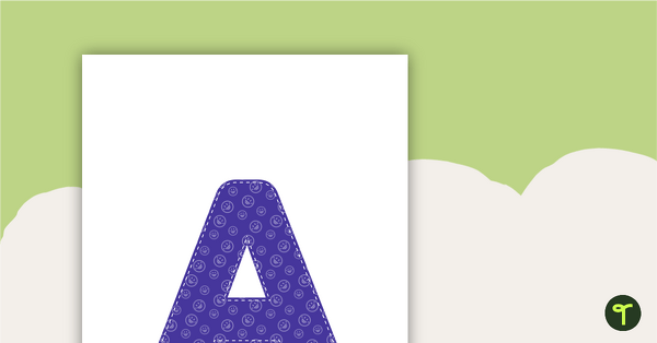 去紫色Emoji——字母、数字和标点符号设置教学资源