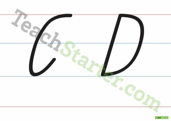 Large Handwriting Charts - Capital Letters teaching resource