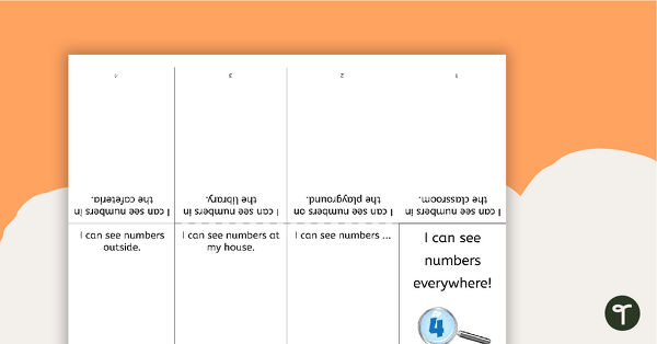 Go to I Can See Numbers Everywhere! - Worksheet teaching resource