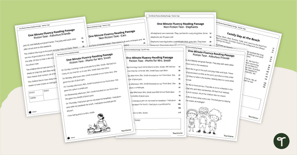 Preview image for Fluency Reading Passage - Elephants (Grade 2) - teaching resource