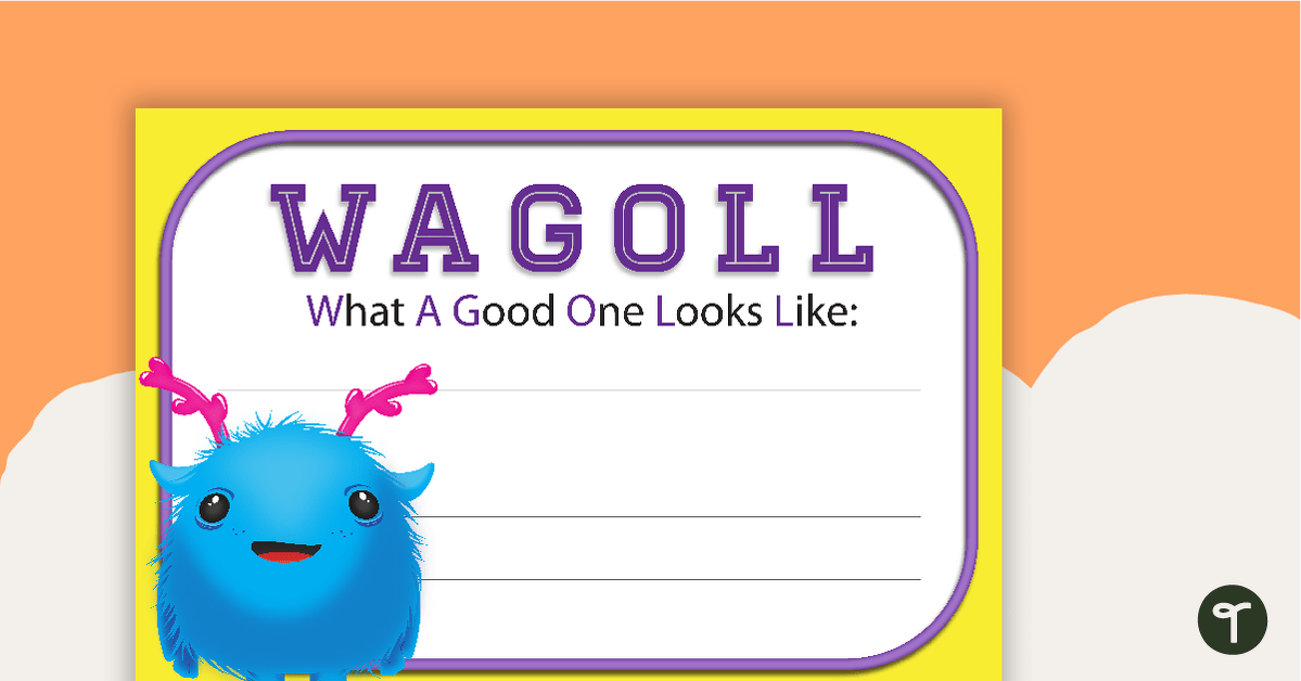 What A Good One Looks Like WAGOLL Poster teaching resource