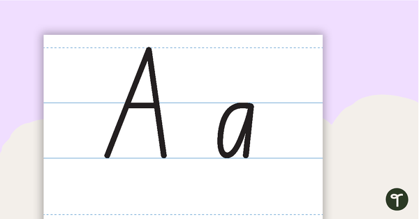 Preview image for Large Handwriting Charts - Capitals and Lower Case - teaching resource