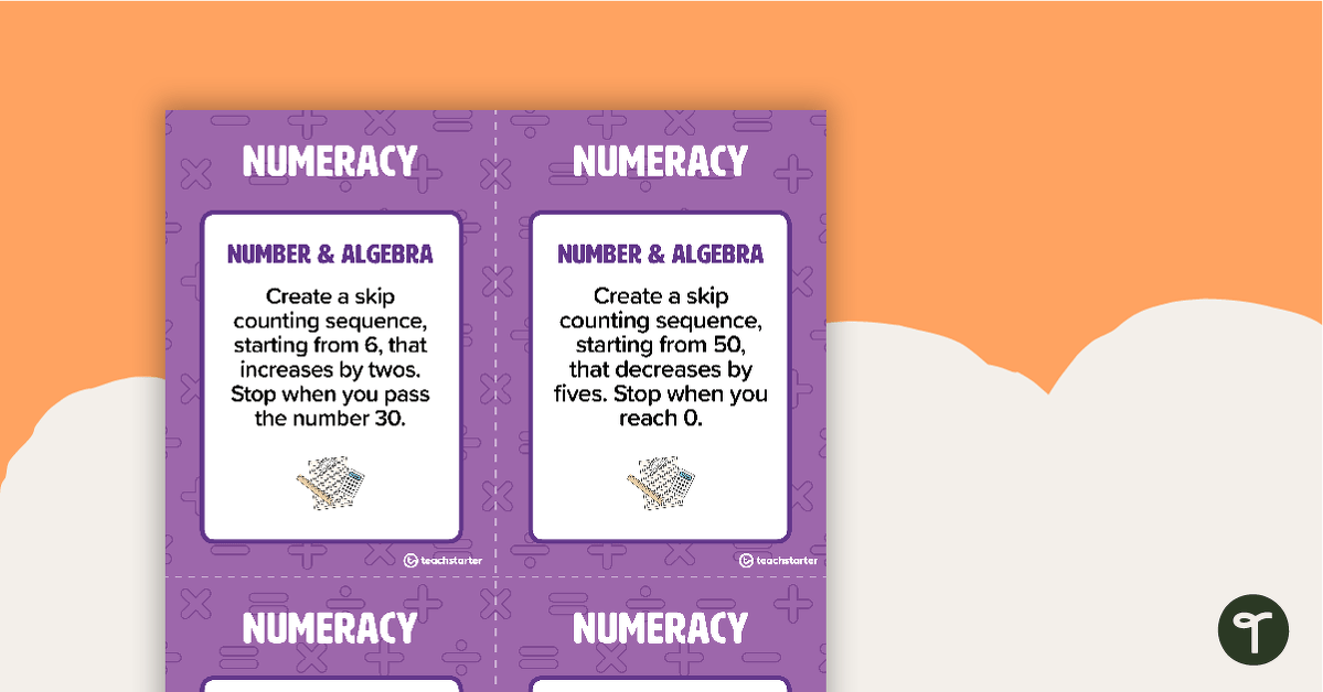 Fast Finisher Numeracy Task Cards - Year 1 teaching resource
