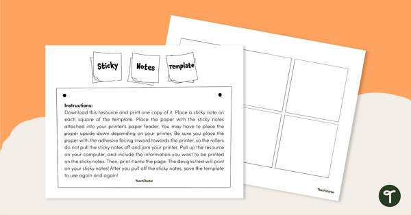 Printing on Post-its How-To, Plus Free Templates for Teachers