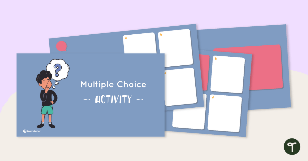 Interactive Multiple Choice PowerPoint Template - Generic teaching resource