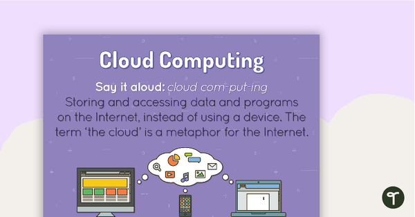 Cloud Computing Poster teaching resource