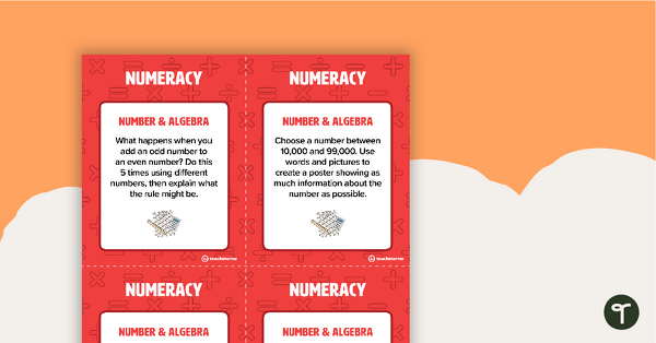 Fast Finisher Numeracy Task Cards - Grade 4 teaching resource