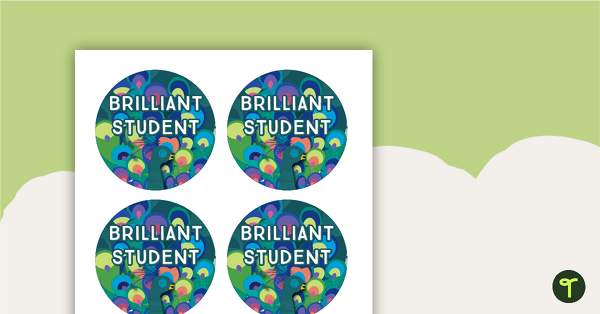 Go to Proud Peacocks - Star Student Badges teaching resource