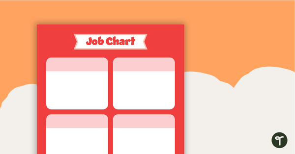 Plain Red - Job Chart teaching resource