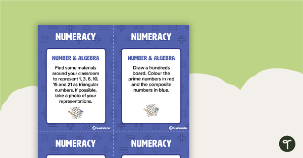 Go to Fast Finisher Numeracy Task Cards - Year 6 teaching resource