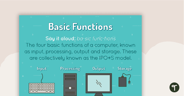 Basic Functions Poster teaching resource