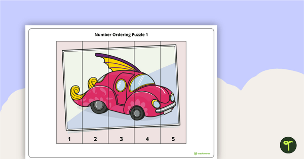 Preview image for Number Ordering Puzzles - teaching resource