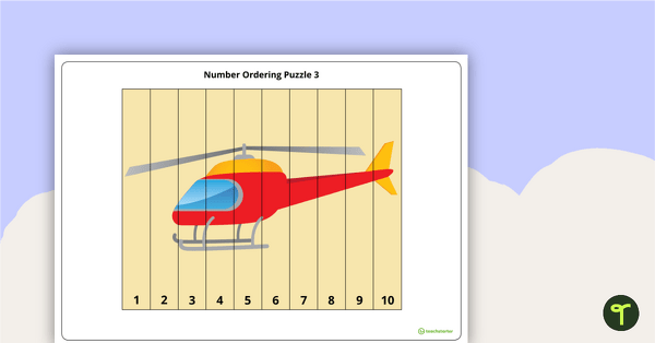 Number Ordering Puzzles teaching resource