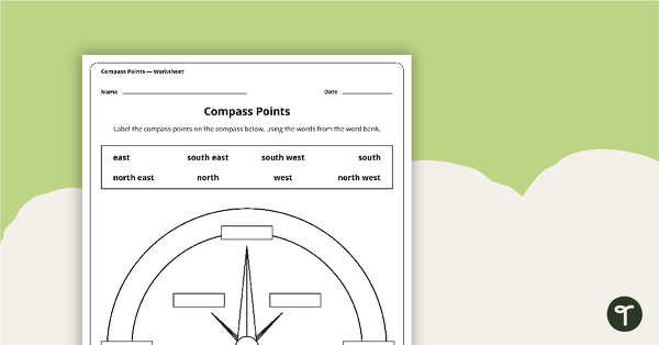 Go to Compass Points Worksheet teaching resource