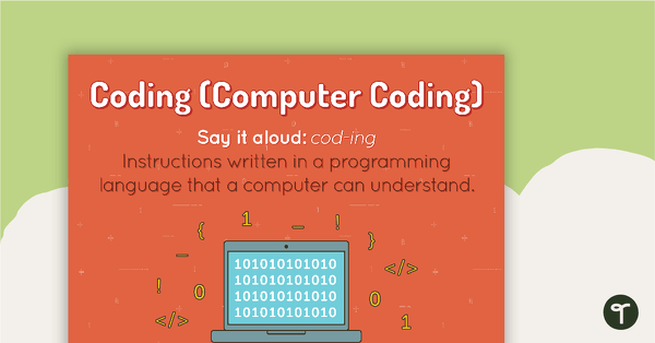 Go to Coding Poster teaching resource