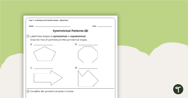 Location and Transformation Worksheets - Year 4 teaching resource