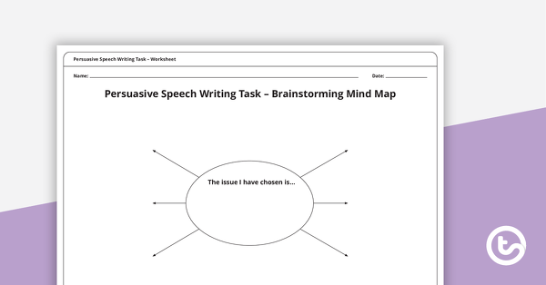 persuasive speech writing task