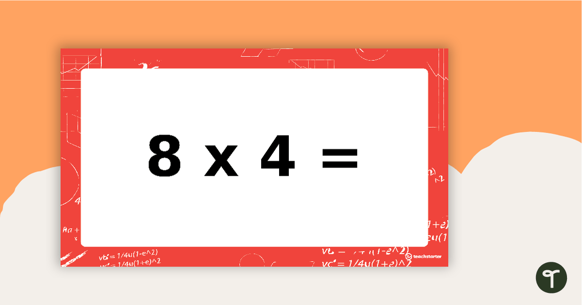 Multiplication Facts PowerPoint - Eight Times Tables teaching resource