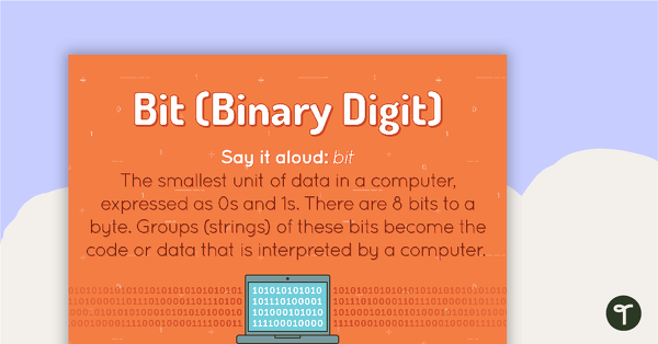 Preview image for Bit Poster - teaching resource