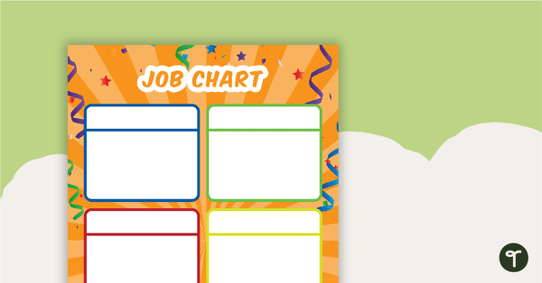Let's Celebrate - Job Chart teaching resource
