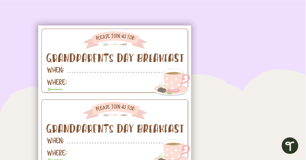 Preview image for Grandparents Day Invitations - teaching resource